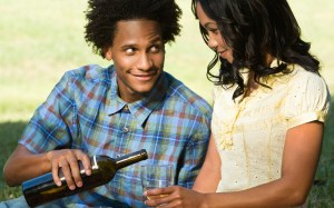 young couple on a date