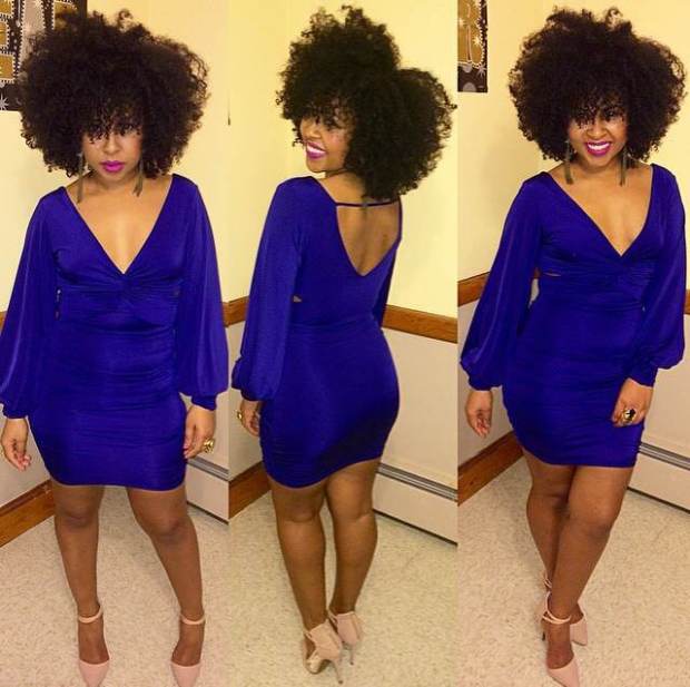 leniza blue dress