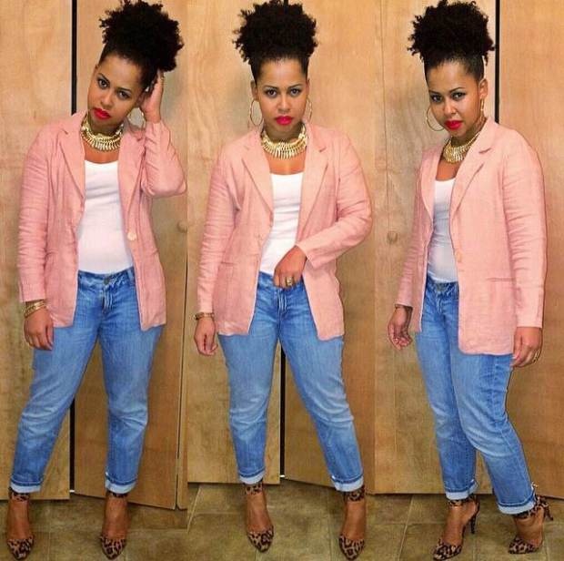 leniza pink blazer
