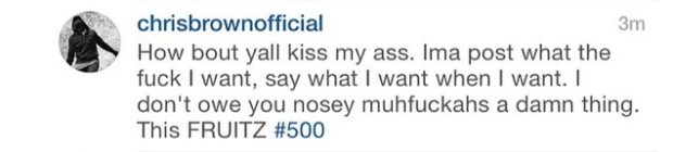 chris brown ig rant