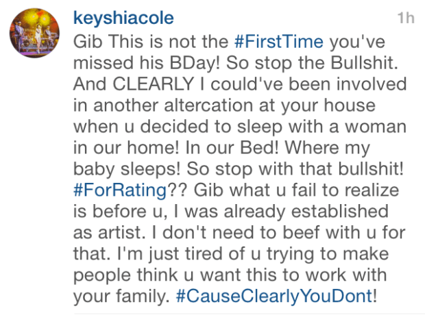 keyshia goes off