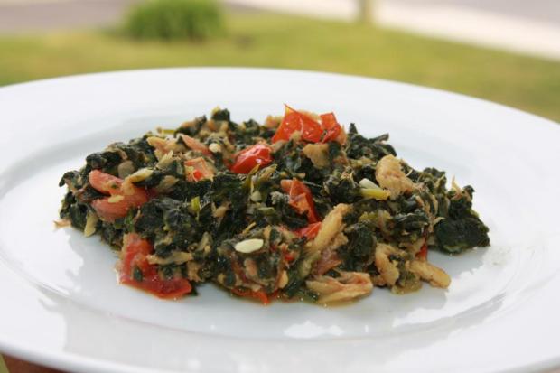 callaloo and saltfish