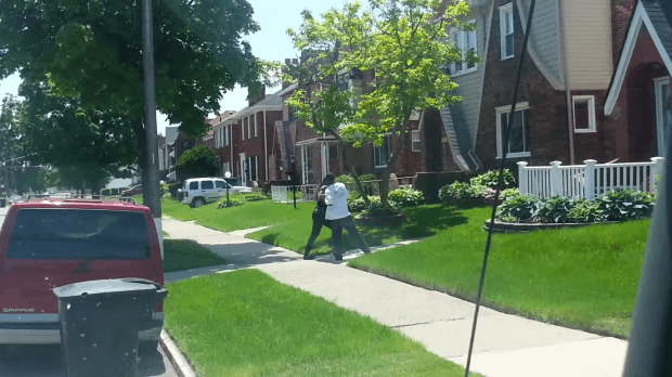 angry wife catches husband at gfs house