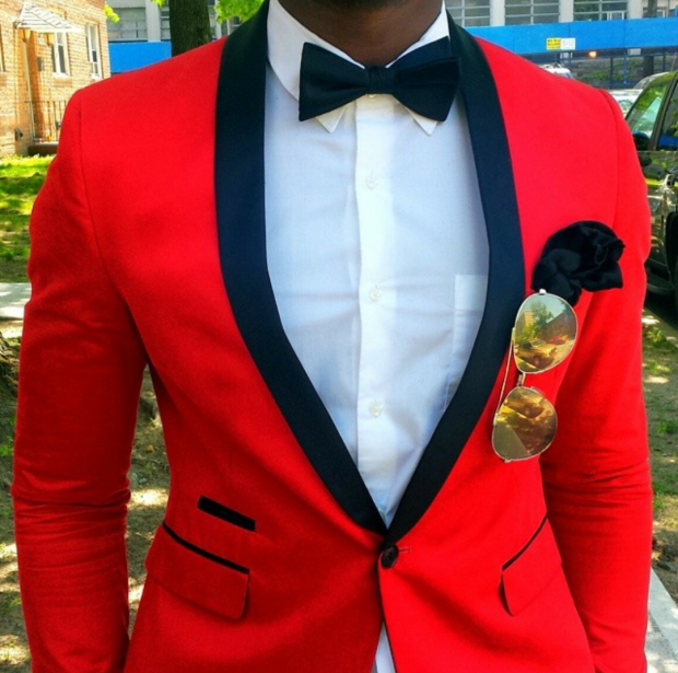 red blazer