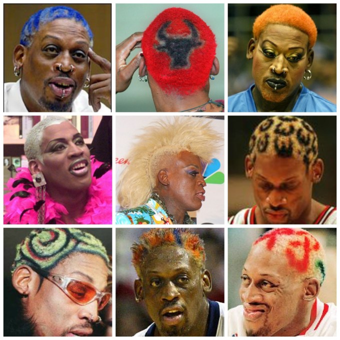 dennis rodman hairstyles