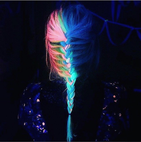 glow in the dark ponytail